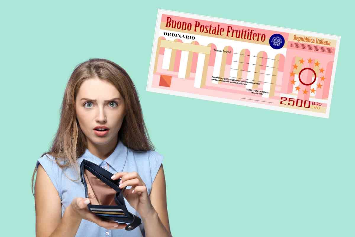 diminuzione tassi di interesse buoni postali